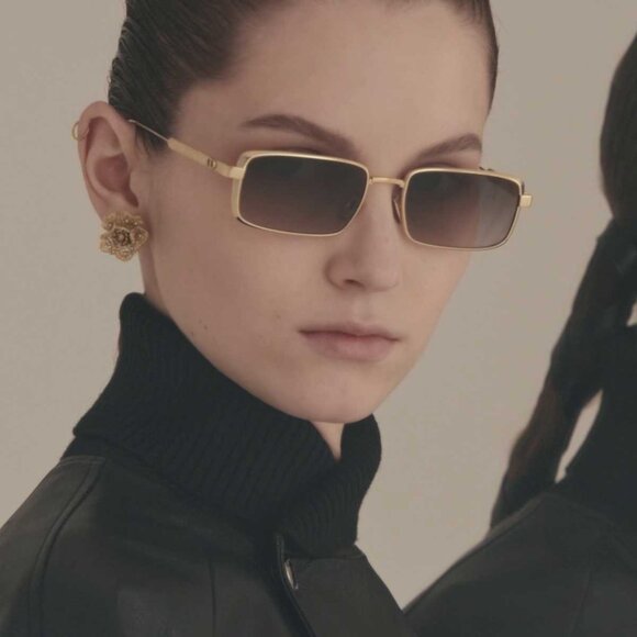 NEW DIOR DIORCANNAGE S2U C0G6 SUNGLASSES UNISEX GOLD/PURPLE EYEWEAR - Picture 1 of 8